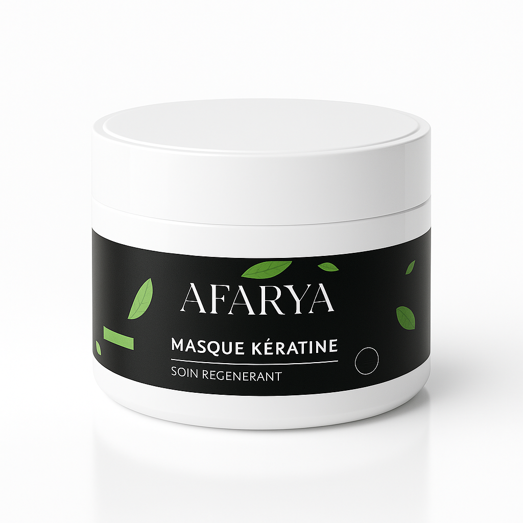 Masque regénérant Afarya sur fond blanc